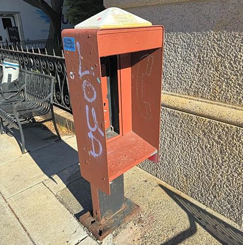 Old pay-phone booth in the Back Bay