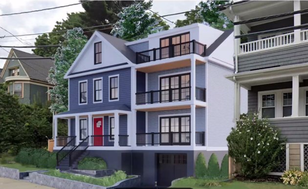 Owners Of Savin Hill Home Win Approval To Expand House Into Three   Savinhillrendering 