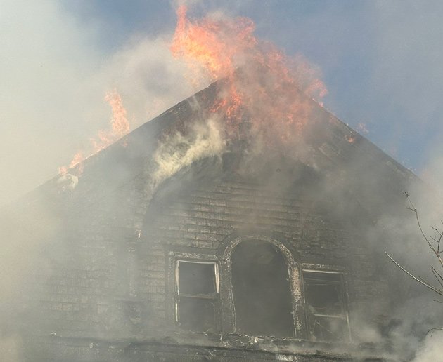 Fire on Weyonoke Street