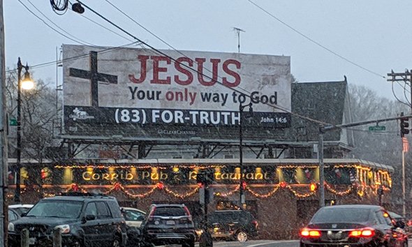 Jesus, what a billboard