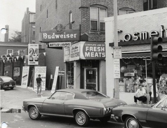 24-hour gas station in old Boston