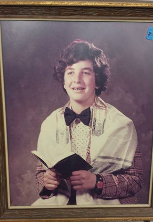 Mystery boy on his bar-mitzvah day