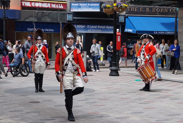 Redcoats in Downtown Crossing, Boston