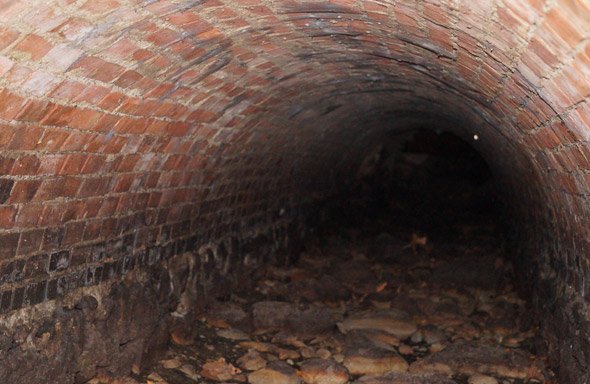 Old culvert under Perkins Street into Jamaica Pond