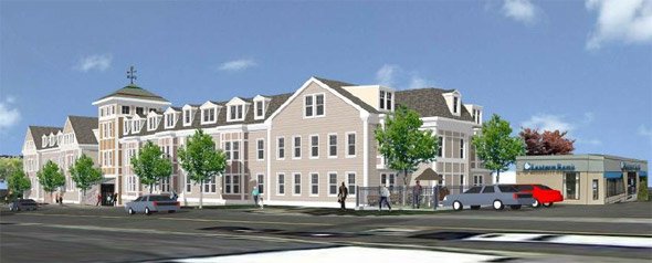 Proposed Lagrange Street apartments in West Roxbury