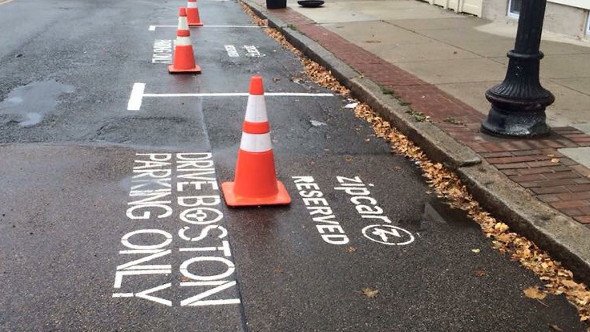 Reserved parking space in Charlestown