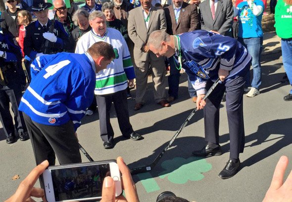 Mayor Walsh and Gov. Baker face off in West Roxbury