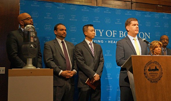 Boston Mayor Walsh announces a new traffic-fatality plan