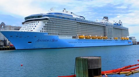 Anthem of the Seas in South Boston