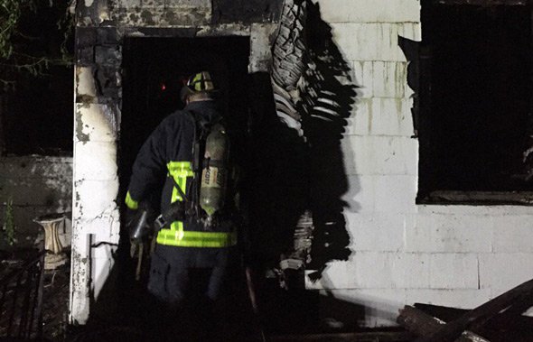 Fire at 69 Walnut Park in Roxbury. <a href="https://twitter.com/BostonFire/status/757822843325255682">Photo by BFD</a>.