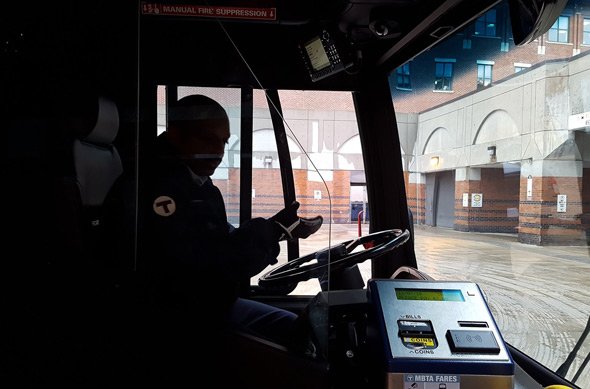 New 39 bus with a driver barrier