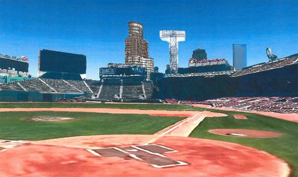 Image of tall building near Fenway Park