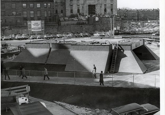 Government Center MBTA station under construction