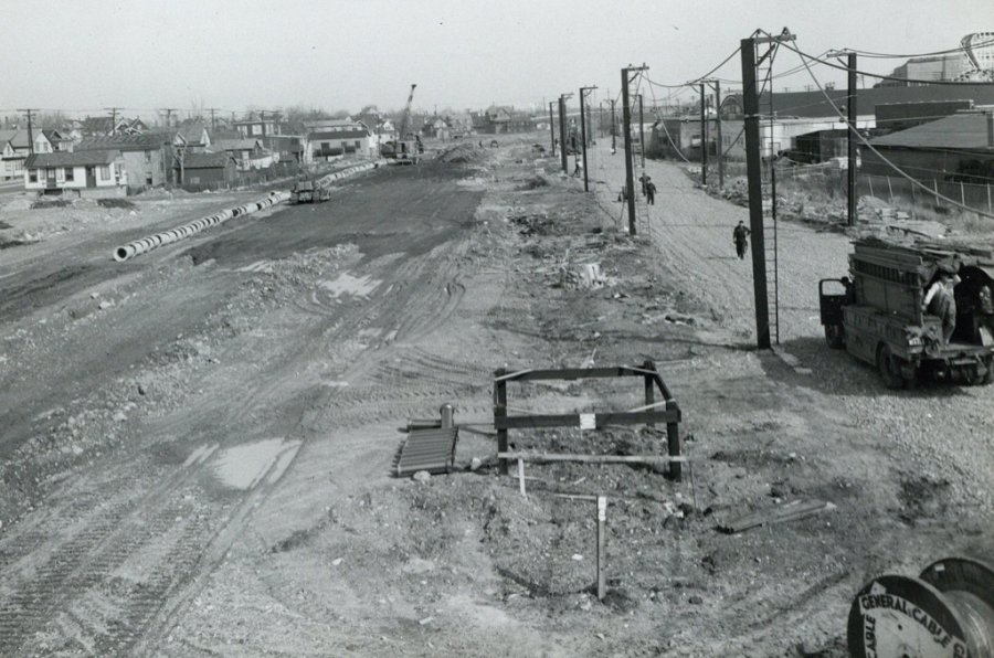 New road going in in old Boston