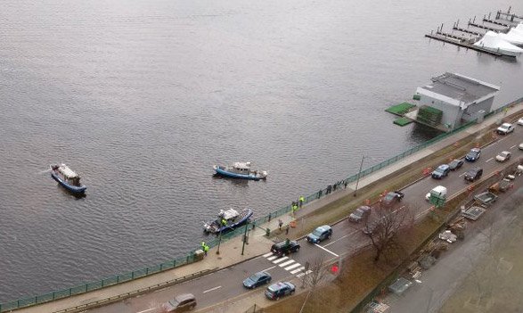 Searching the Charles River for a body