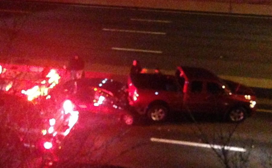 Crash on I-93 north in Dorchester