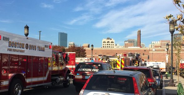 First responders at Fort Point Channel