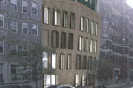 Architect's rendering for 72 Burbank St. in the Fenway