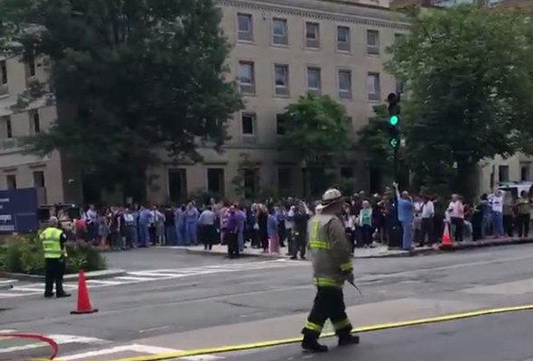 Scene outside Beth Israel