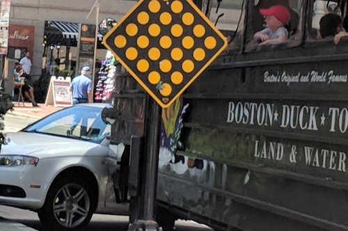 Car vs. Duck Boat