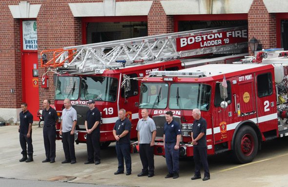 Moment of silence outside South Boston fire station