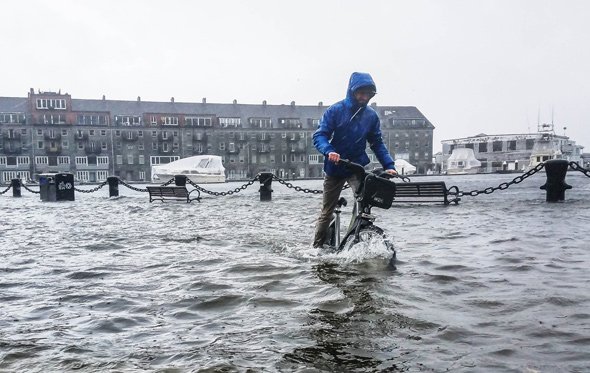 Bicycling in Boston Harbor