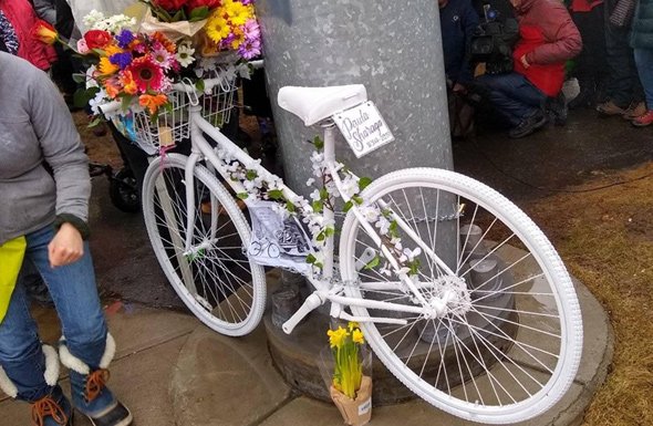 Fenway ghost bike