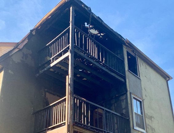 Damaged porches at 1932 Hyde Park Ave.