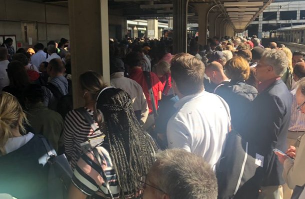 South Station at start of rush hour