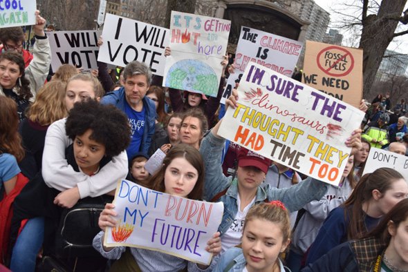 Youth Climate Strike at Boston State House