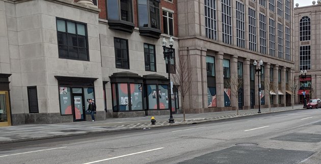 Boylston Street at 1:15 p.m.