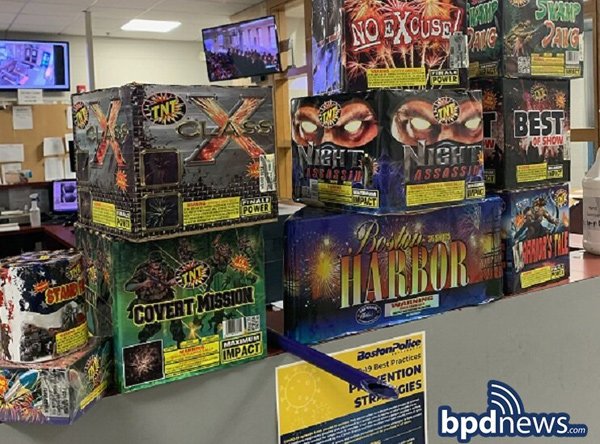 Seized South Boston fireworks