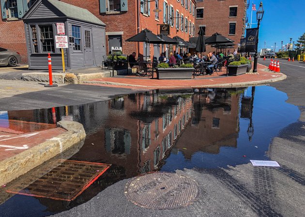 Flooded Long Wharf