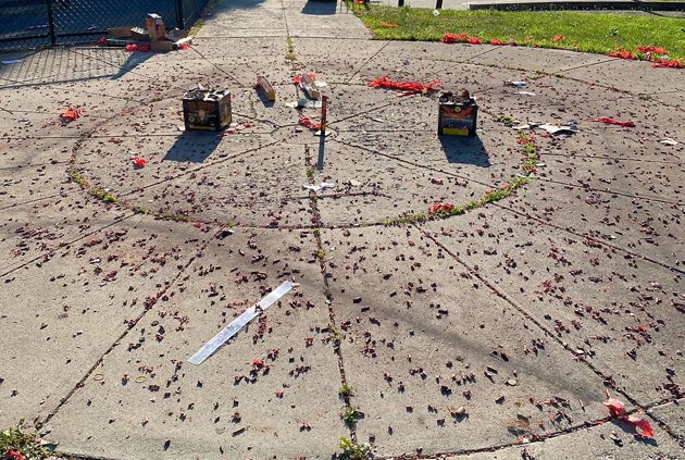 Fireworks remains in Dorchester