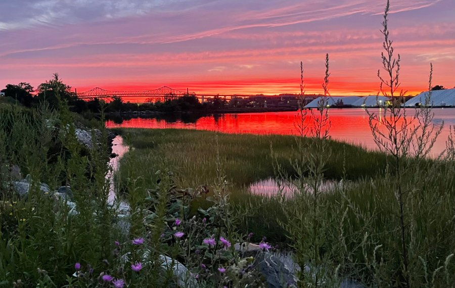 Sunset over Chelsea Creek