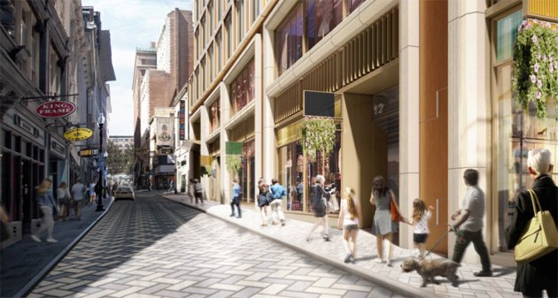 Rendering of new Bromfield Street