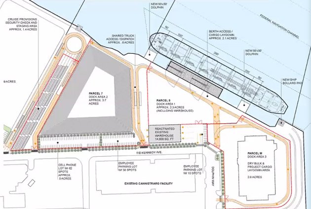 Map of proposed Easteron facilities.