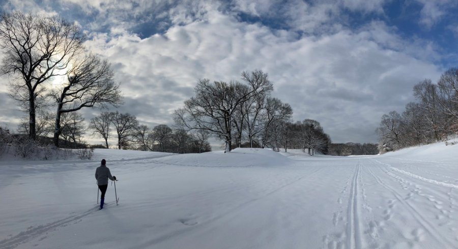 Skier at George Wright Golf Course