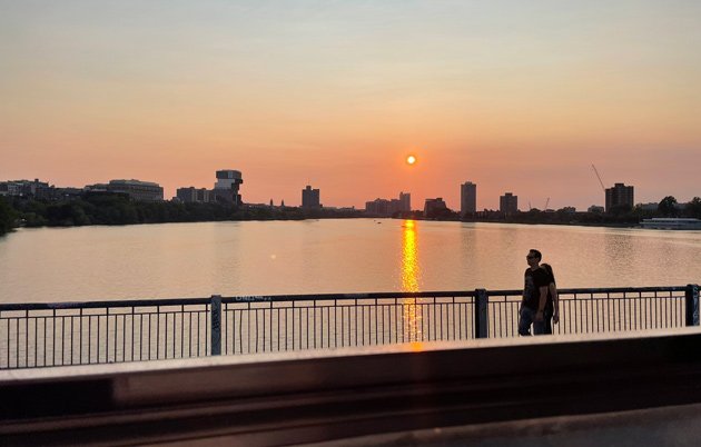 Sunset over the Charles River