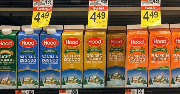 That's a lot of nog: Vanilla, lite and pumpkin