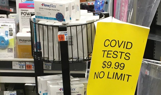 No limit on Covid-19 test kits in Dedham