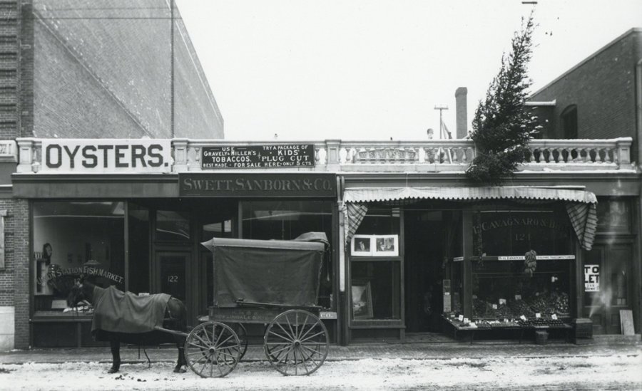 Street scene in old Boston