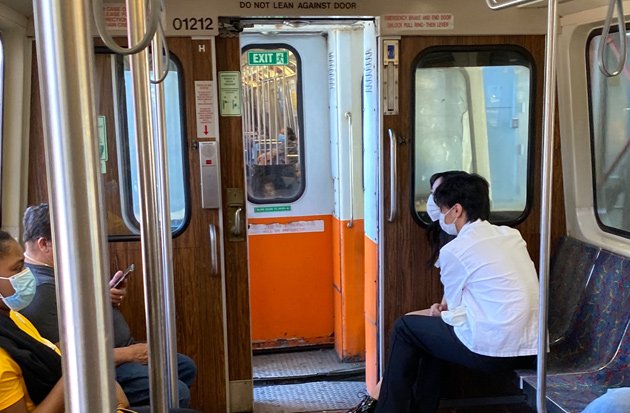 Open door on the Orange Line