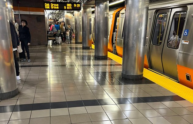 Shiny floor at Haymarket