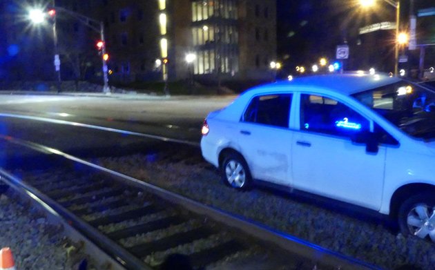 Versa on the train tracks