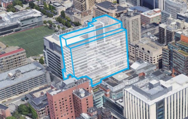 Rough sketch of the proposed new cancer hospital