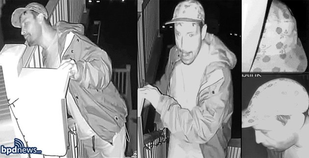 Surveillance photos of guy in floral cap