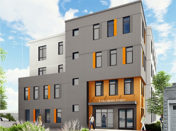 Rendering of proposed Hillsboro Street building