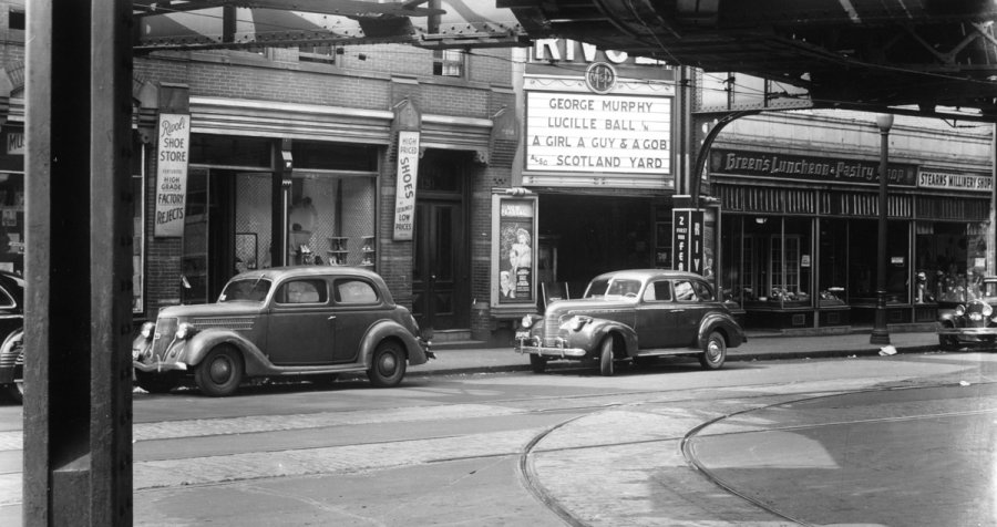 Movie house in old Boston