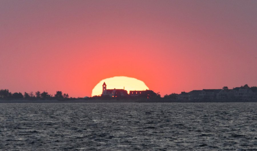 Sunrise over Revere Beach